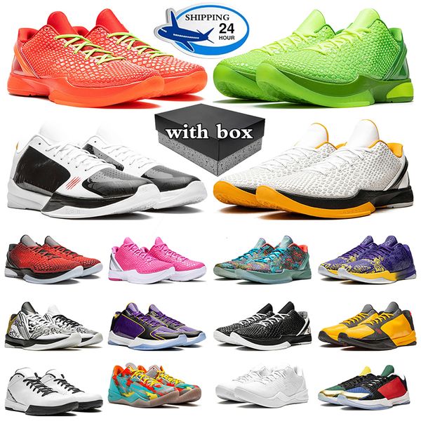 scarpe da basket firmate Mamba da uomo sneakers Reverse Grinch Champ Lakers Mambacita Gigi Rings scarpe da ginnastica da uomo sportive