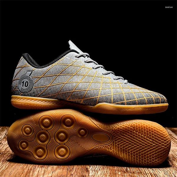 Sapatos de futebol americano moda profissional 2024 indoor futebol turf masculino treinamento antiderrapante vaca muscular futsal tênis tamanho 47