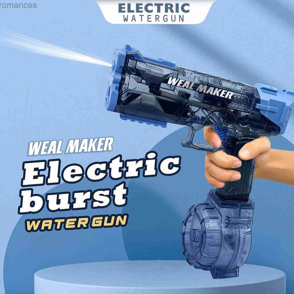 Pistola Giocattoli Pistola Giocattoli Fantastica Glock elettrica Pistola ad acqua Giocattolo Weal Maker Pistola ad acqua Ricarica per bambini Energia Spruzzo automatico Pistola softair Pistola 240307