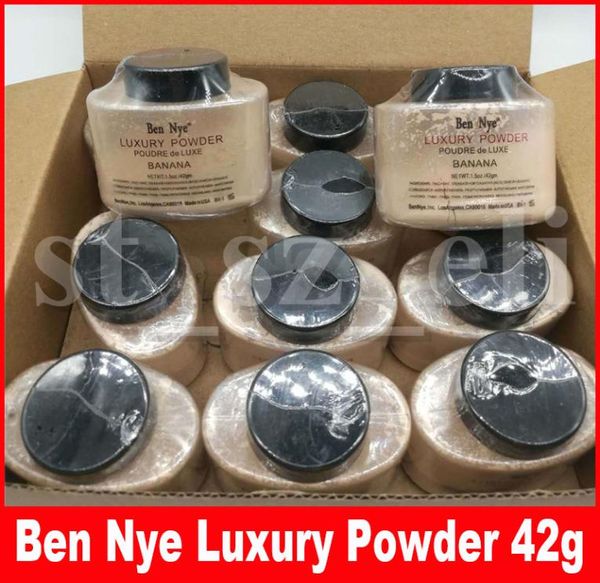 Ben Nye Luxury Powder Banana Cipria in polvere Nutriente impermeabile Colore bronzo Cipria in polvere 42g 10 colori3949525