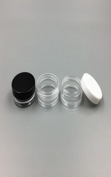 1ML1G Пластиковая пустая банка Образец косметики Прозрачный горшок Акриловые тени для макияжа Тени для век Бальзам для губ Дизайн ногтей Кусок контейнер Блестящая бутылка Trav8390258