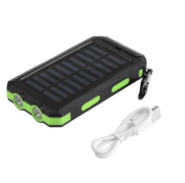 Top 30000mah Solar Power Bank Externer Akku Schnellladung Dual USB Powerbank Tragbares Handy-Ladegerät für iPhone8 X7835553
