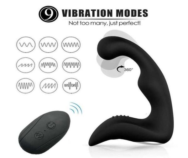 Giocattolo del sesso Massaggiatore vibratore anale Giocattoli per uominidonne Spine Dildo Vagina fica telecomando massaggiatore prostatico adulto97511292768228