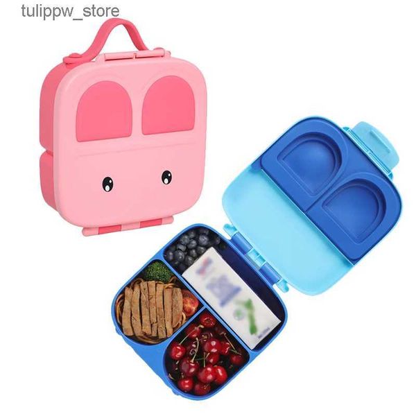 Bento Boxes Lunch Box portatile Cartoon Rabbit Microonde Bento Box per adulto / bambino / bambino Scomparto per insalata sigillato Contenitore per picnic alimentare L240307