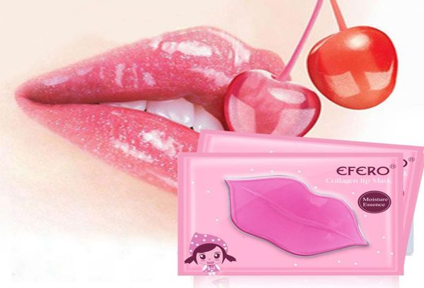 10 pçs colágeno cristal máscara labial lábios gel gordo cuidados pessoais hidratante lábio clareamento um smacker rugas gel patch9631180