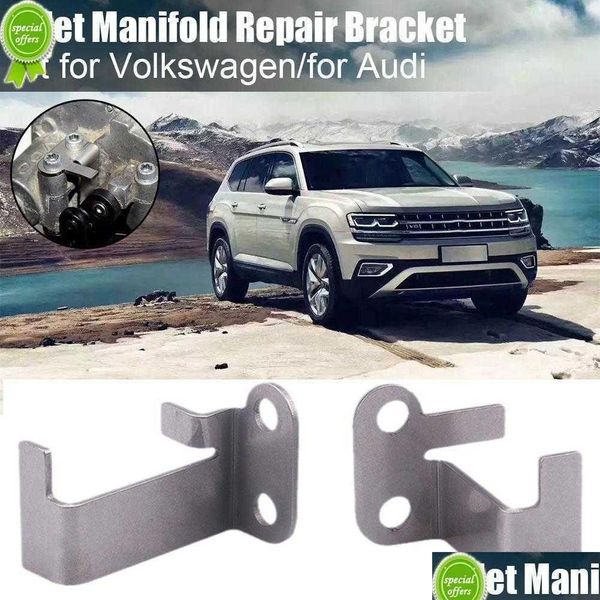 Ansaugkrümmer Neu 2 Stücke P Reparatur Halterung Verteiler Kit 2,7 3,0 4,2 Tdi Für VW Ersetzen Zubehör Auto Cayenne 059129086 Langlebig Drop D Dh6Ou