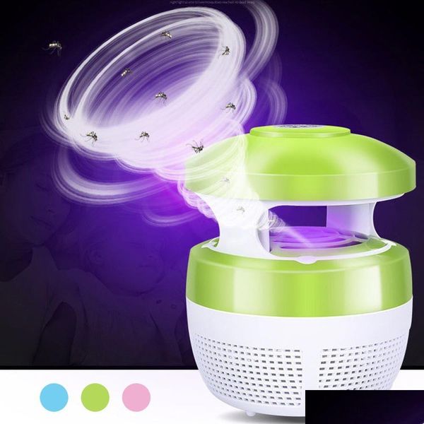 Luci multifunzionali a led Brelong Mosquito Zapper Fly Killer Light 5W USB Cattura nessun prodotto chimico Radiazioni Uccisione di insetti Drop Consegna Dhkqt