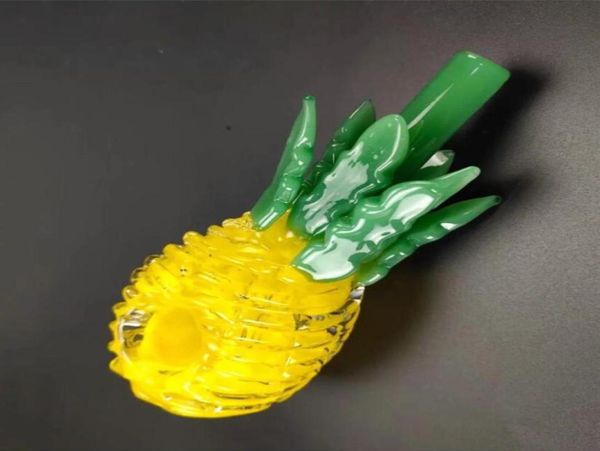 Cachimbos de vidro de abacaxi de alta qualidade baratos cachimbos de mão de vidro pirex cachimbos de colher lindo mini cachimbo para fumar em estoque26088120826