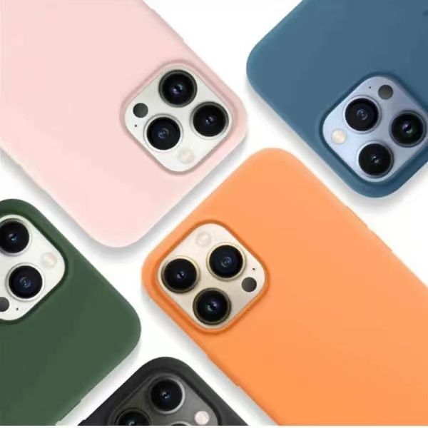 50 pz/lotto Custodia per telefono Magnetica In Silicone Cas Per iPhone 15 15pro 15plus 15 pro max 14 IPhone 13 Pro Max Copertura di Aspirazione Magnetica Animazione