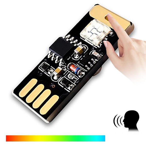 Andere Lichter Beleuchtung Brelong LED Colorf Licht USB Sprachsteuerung Intelligente Touch Induktion Auto Dekoration Atmosphäre Lampe Drop Del Dhodk