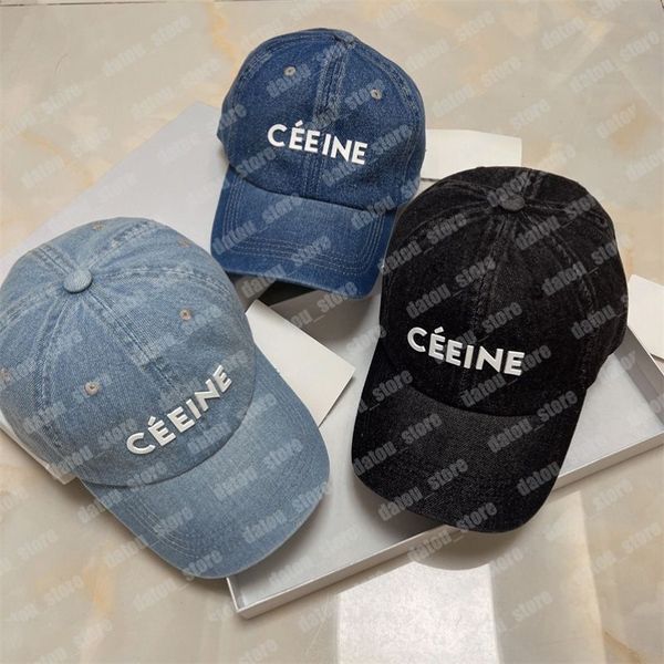 berretti da baseball designer ricamo denim berretto da baseball beanie blu scuro casquette designer di lusso lettera cofani donna uomo Bucket Hat226x