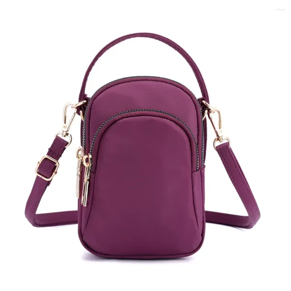 Bolsa feminina verão mini crossbody bolsa de telefone celular com 2 alças de ombro gril