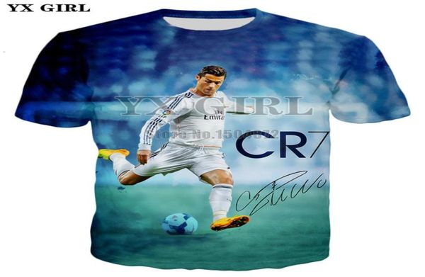 Sommer Herren Casual T-shirt Kurzarm T-shirts Männer Frauen T-shirt Charakter Cristiano Ronaldo 3d Gedruckt T-shirt Unisex Tops 2206236814052