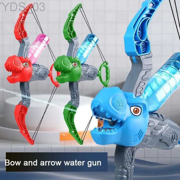 Arma brinquedos novo jogo de criança arco e flecha pistola de água brinquedo crianças puxando pistola de água piscina brinquedo praia no verão brinquedos ao ar livre para crianças criança g yq240307