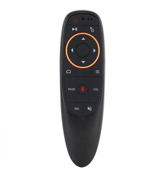 G10G10S Voz Controle Remoto Air Mouse com USB 24 GHz Sem Fio 6 Eixos Giroscópio Microfone IR Controles Remotos Para Android tv Box8856485