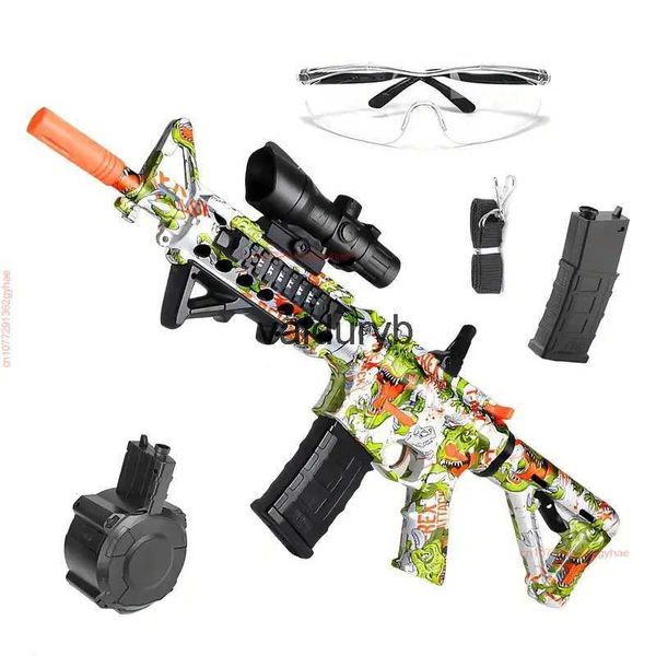 Areia jogar água diversão arma brinquedos bomba de cristal automática explosão elétrica ldrens cken brinquedo assalto rifle bomba de água brinquedo arma h240307