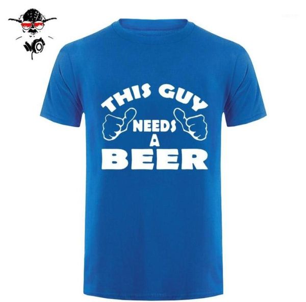 Questo ragazzo ha bisogno di una birra divertente bere regalo di festa ubriaco T SHIRT uomo cotone casual college stampato maglietta tshirt16283466