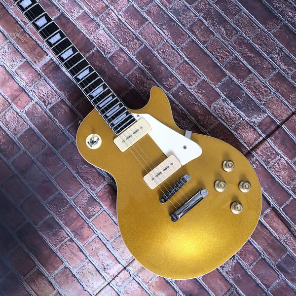 Goldstandard-E-Gitarre P90-Tonabnehmer mit Mahagonikorpus, schnelle Lieferung