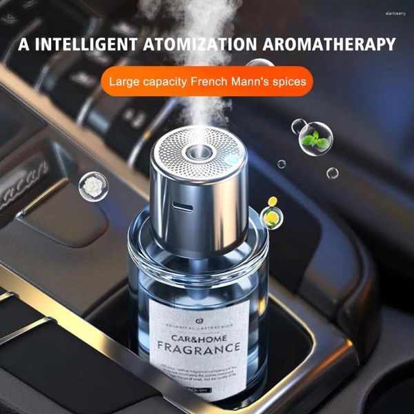 Auto Lufterfrischer Elektrische Auto Diffusor Aroma Duft Nebel Parfüm Zubehör Luftbefeuchter Aromatherapie V E0W2