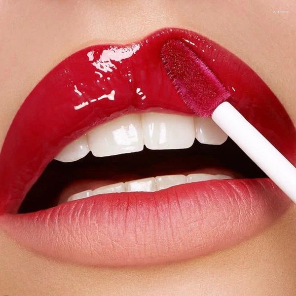 Lip Gloss Água Espelho Esmalte Luz Clara Hidratante Líquido Batons Antiaderente Copo Brilhante Beleza Lábios Maquiagem Cosméticos