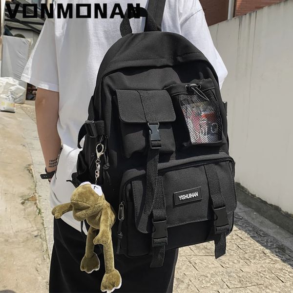 Женский школьный рюкзак, черный нейлоновый рюкзак, женский противоугонный рюкзак, повседневная женская дорожная сумка, корейский рюкзак Mochila 240304