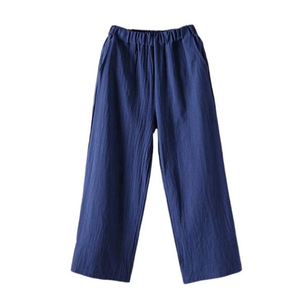 Pantaloni 2023 Pantaloni estivi da donna in cotone e lino Nero Bianco rosso Pantaloni larghi Pantaloni da jogging Palazzo Pantaloni sportivi pantalones mujer talla grande