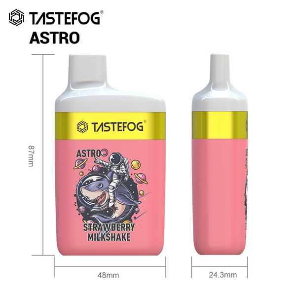 Kit di vaporizzatori per sigaretta elettronica usa e getta Tastefog Astro 7000 originale di alta qualità 2% Kit di vaporizzatori per sigaretta elettronica con bobina a rete 16ml 650mAh 12 gusti con cordino gratuito Consegna veloce