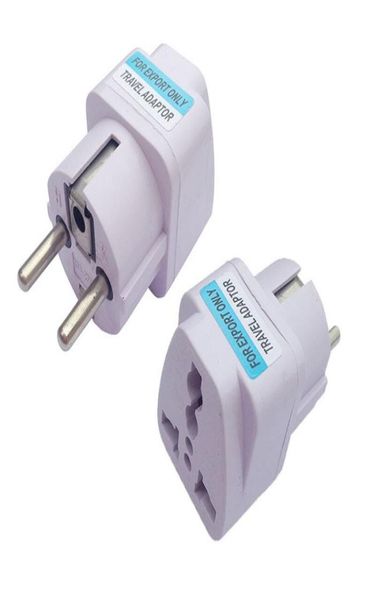 100 Pcslot Universal 2 Pinos AC Power Plug Adaptador Conversor Carregador de Energia de Viagem UKUSAU Para Adaptador de Plug UE Socket8195542