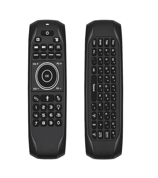 Telecomandi retroilluminati G7 Fly Air Mouse con tastiera wireless per apprendimento IR Voce universale 24G per Android TV BOX5171213