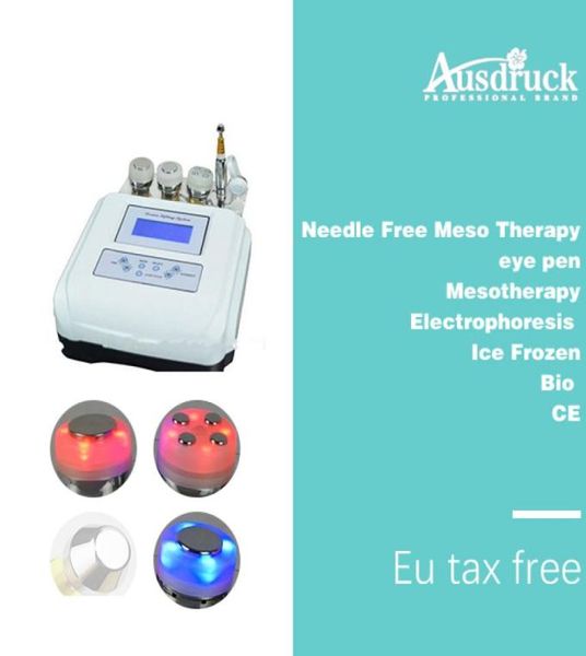 EU-Steuer 4in1 Nadel Mesotherapie Mesotherapie Pon Ultraschall-Hautverjüngungsmaschine Anti-Falten-Schönheitsgerät Schreibtisch7629552