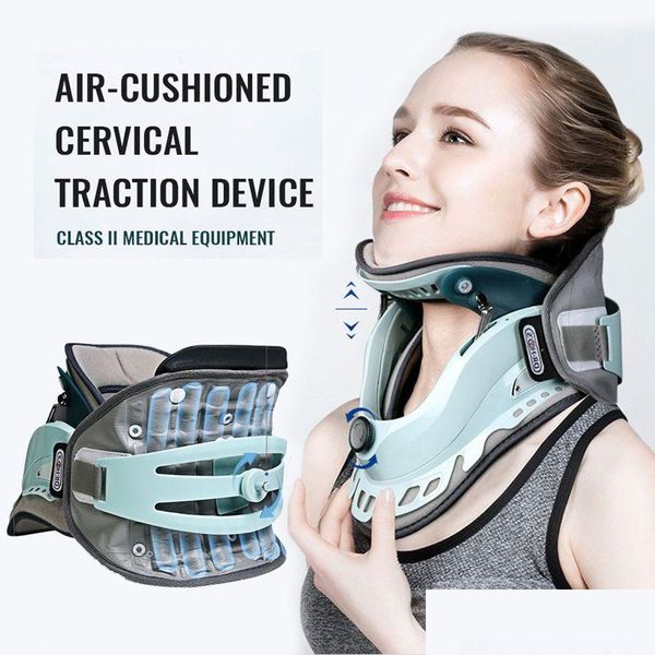 Corpo Suspensórios Suporta Trator Cervical Maca de Pescoço Inflável Tração Retrator Spine Pain Relief Brace Support Posture Corrector Dh4Ov