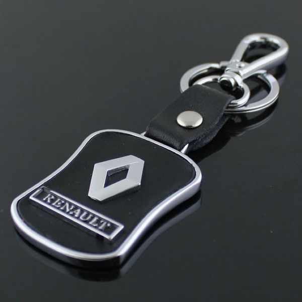 5 Stück / Los Neuer Renault-Auto-Logo-Schlüsselanhänger Metall-Schlüsselanhänger 3D-Werbeschmuckstück Autozubehör Schlüsselanhänger149h