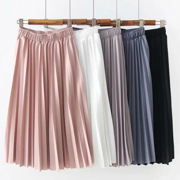 Vestidos peoy camadas em camadas tule saia mulheres férias de verão cintura alta longa maxi saia feminina rosa branco escola saia sol senhoras