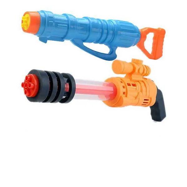 Pistola Giocattoli Giocattolo per bambini Pistola ad acqua Gatling Pistola ad acqua a doppio tubo Drift Cannone ad acqua estraibile Spiaggia all'aperto SplashL2403