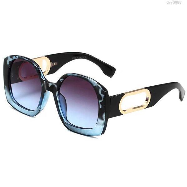 Stilista di moda Occhiali da sole Designer oversize Occhiali da vista con montatura quadrata grande Occhiali da donna Ff Occhiali di marca Tonalità di lusso Lunette De Soleil Femme Googles Su