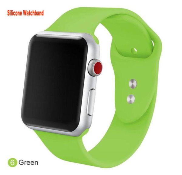 Pulseiras para apple watch band 44mm 40mm 38mm 42mm 45mm 41mm silicone smartwatch pulseira esportiva iwatch 7 2 1 3 4 5 6 se7011775