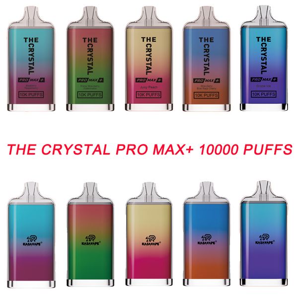 Оригинальная одноразовая электронная сигарета The Crystal Pro max + 10000 затяжек, одноразовая электронная сигарета, перезаряжаемая электронная сигарета