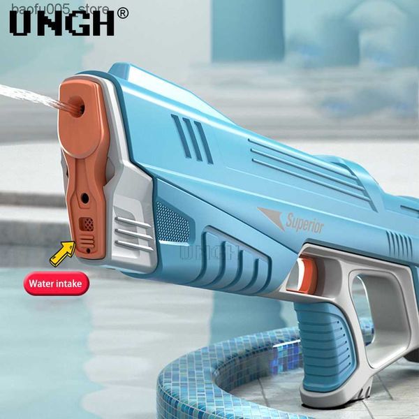Игра в песок, водные забавы, игрушки-пистолеты UNGH, автоматическая индукционная поглощающая летняя электрическая высокотехнологичная взрывная игра, пляжный подарок для борьбы на открытом воздухе 230818 Q240307