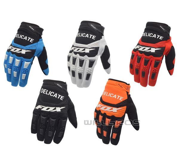 Нежные перчатки для мотокросса Fox Moto Racing BMX ATV MTB Off Road Мотоцикл Горный велосипед для бездорожья2603959