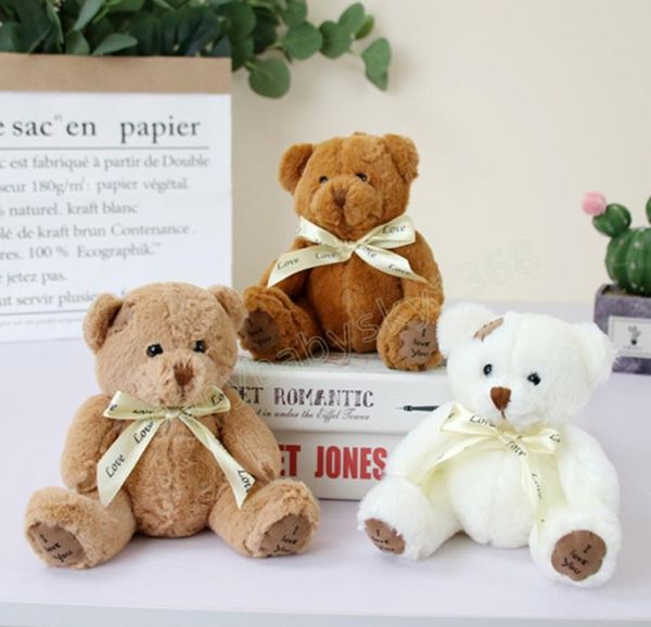 18 cm Kuscheltiere Teddybär Puppe Kawaii Plüschtier Patch Bär Plüschtiere Geburtstag Weihnachtsgeschenk für Kinder Brinquedos Baby Toy9540055