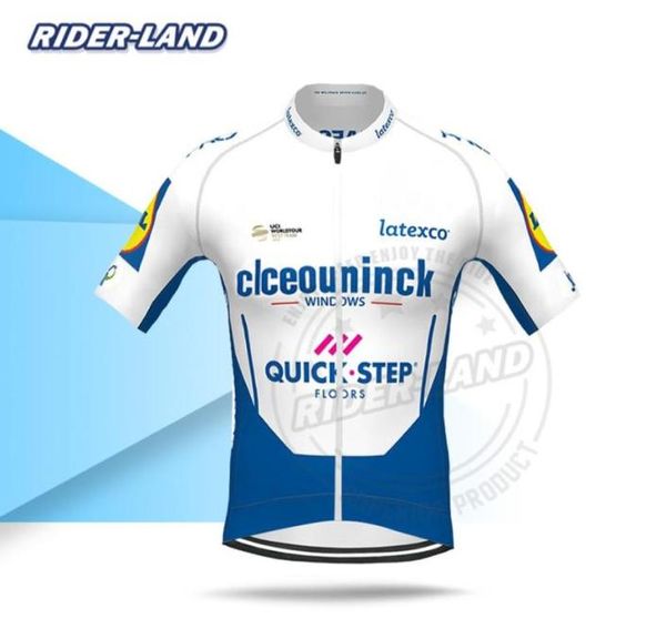 2020 QUICK STEP Radfahren Kleidung Kurzarm Jersey Pro Team Bike Shirt Männer Sommer Fahrrad Rennen Tops MTB Ropa Ciclismo4586754