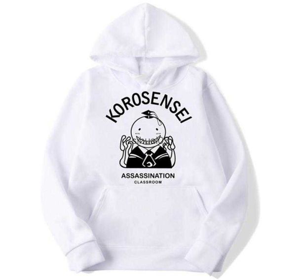 Felpe con cappuccio da uomo Felpe Assassination Classroom Korosensei Felpe con cappuccio anime Uomini e donne Autunno Casual Pullover Felpe con cappuccio Felpe moda 201