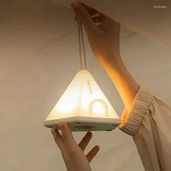 Luci notturne LED Lampada da campeggio portatile Lampada ricaricabile USB Tenda Lanterna Decorativa Forniture per esterni Novità