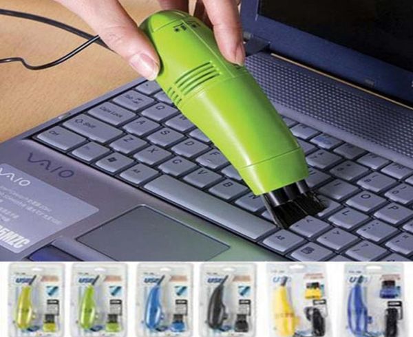 Limpador de teclado USB Kit de limpeza de poeira para laptop Mini computador aspirador de pó Ferramentas de limpeza para PC 6850027
