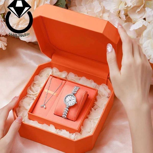 Beliebte Meerjungfrau-Damenuhr, Geschenkset für Freundin, leichte Luxus-Armbanduhr für kleine Gruppen, modische Uhr im Großhandel