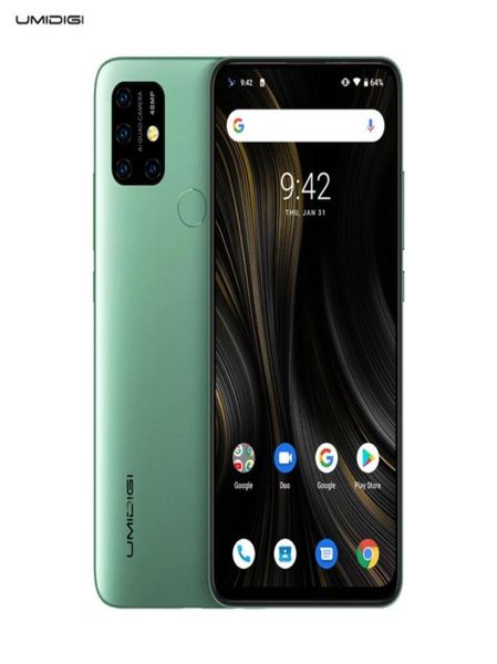 Umidigi power 3 telefone móvel android 10 48mp quad ai câmera 6150mah 653quot fhd 4gb 64gb helio p60 nfc versão global smartpho9701931