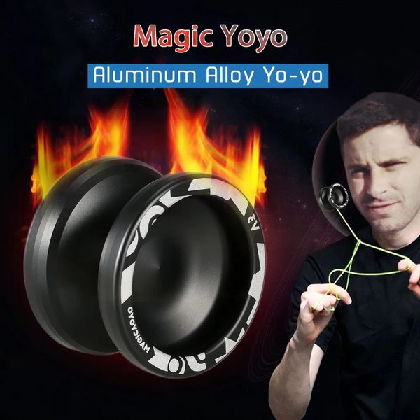 Magic Yoyo V3 Torno CNC de liga de alumínio de alta velocidade responsivo com corda giratória para meninos meninas crianças preto y240304