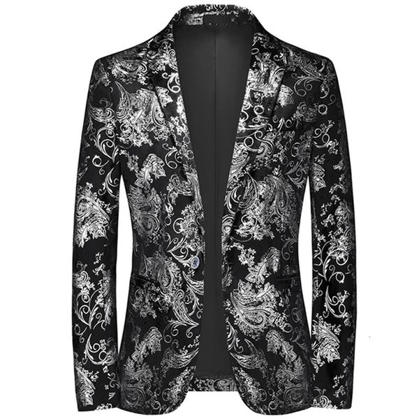 Модные мужские повседневные бутиковые деловые бронзовые дизайнерские вечерние платья, костюм/мужские приталенные пиджаки, куртка, пальто 240304