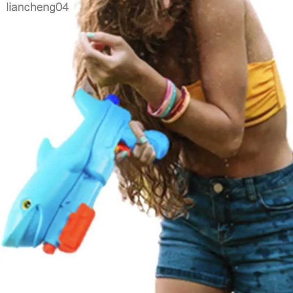 Arma brinquedos tubarões armas de água para crianças tiro de longo alcance águabebedor blaster esguicho brinquedo multicolorido armas de esguicho para piscina praia