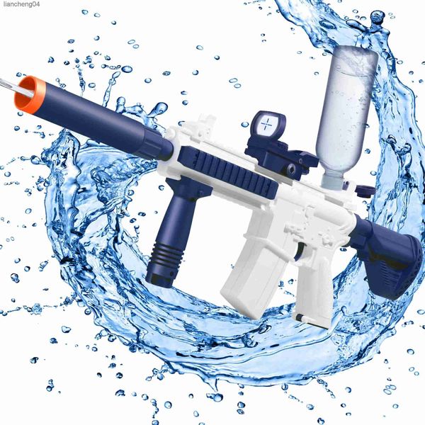 Pistola Giocattoli M416 Pistola ad acqua Pistola elettrica automatica per softair Pistola estiva per piscina Beach Party Game Giocattolo per acqua all'aperto per bambini Ragazzo regalo